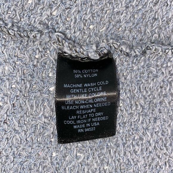 Say what women S cotton blend grey open front knit long cardigan - Picture 7 of 9